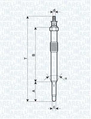 062900049304 MAGNETI MARELLI (Италия) UC41A Свеча накала 062900049304