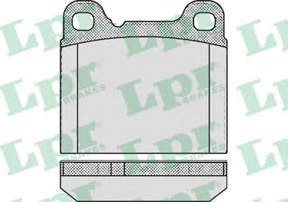 05P362 LPR Комплект гальмівних колодок з 4 шт. дисків