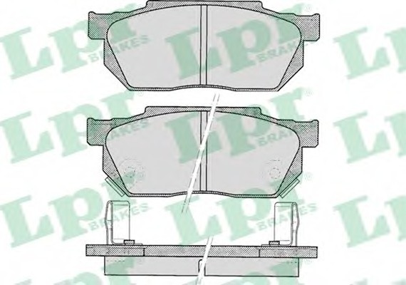 05P322 LPR Комплект гальмівних колодок з 4 шт. дисків