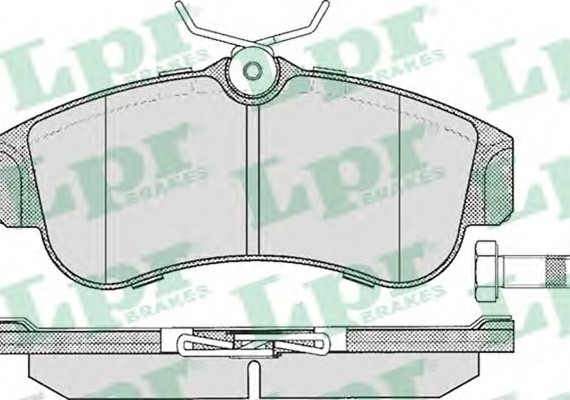 05P355 LPR Колодка гальм. диск. NISSAN ALMERA передн. (вир-во LPR)