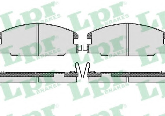Комплект гальмівних колодок з 4 шт. дисків