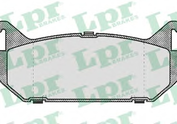 05P512 LPR Комплект гальмівних колодок з 4 шт. дисків