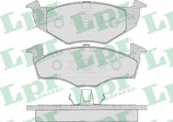 05P627 LPR Комплект гальмівних колодок з 4 шт. дисків