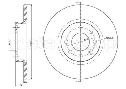 23-0260 METELLI (Италия) Диск гальмівний 23-0260 METELLI