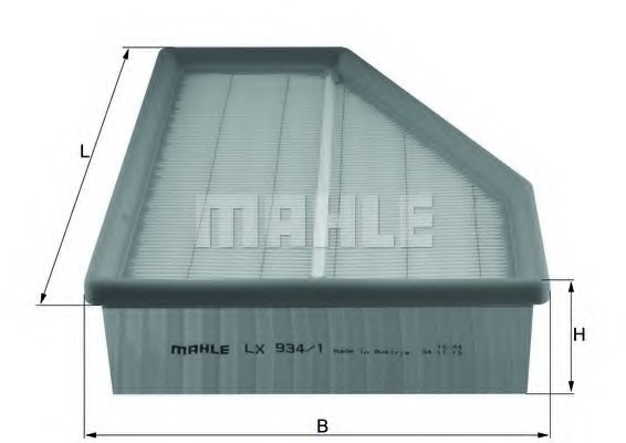 LX934/1 MAHLE Фільтр повітряний Phaeton 02>