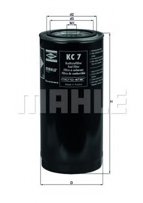 KC 7 MAHLE Фильтр топливный DAF KC 7 MAHLE