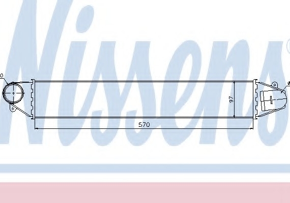 96634 NISSENS (Дания) Радиатор наддува 96634 NISSENS