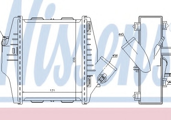 96579 NISSENS (Дания) Радіатор наддуву 96579 NISSENS