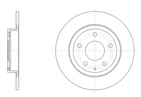Диск гальмівний 61519.00 REMSA