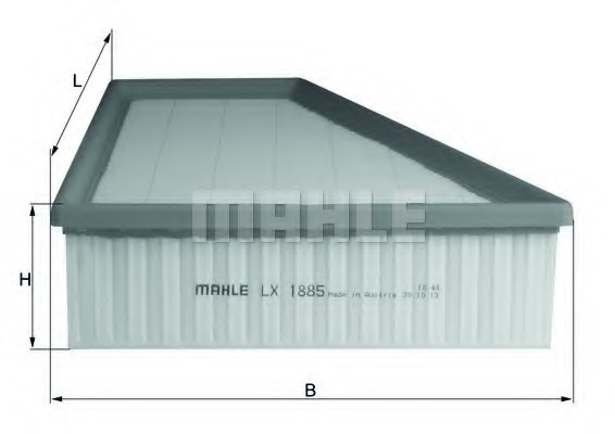 LX1885 MAHLE Фільтр повітряний LX1885 MAHLE