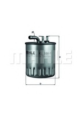 KL100/1 MAHLE Фильтр топливный Mahle KL100/1