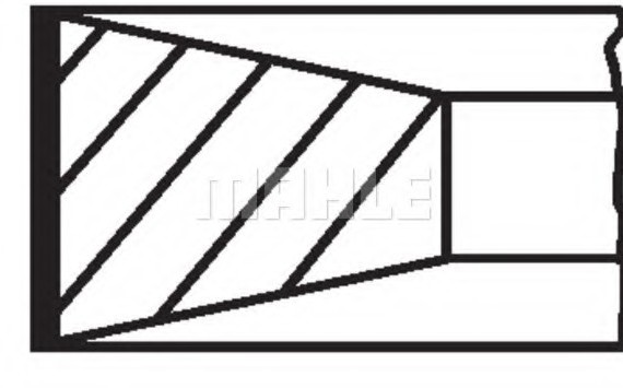 00280N1 MAHLE Кільця поршневі
