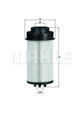 KX181D MAHLE Фильтр топливный Mahle KX181D