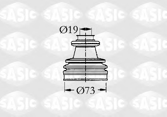 2933813 SASIC Пыльник рулевой рейки 2933813