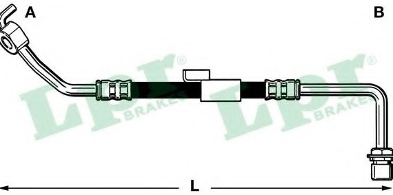 6T46217 LPR Шланг гальмівний 6T46217 LPR