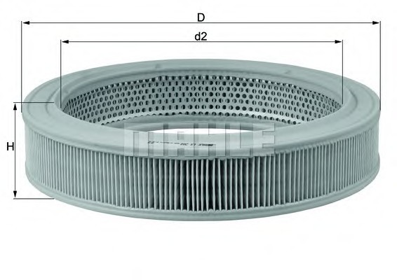 LX208 MAHLE Фильтр воздушный Mahle LX208