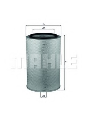 LX626 MAHLE Фільтр повітря