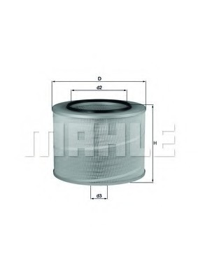 LX506 MAHLE Фільтр забору повітря