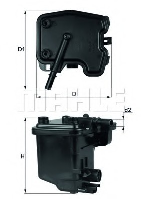 KL431D MAHLE Фильтр топл. (пр-во Knecht-Mahle)