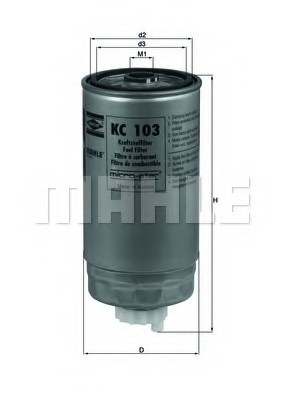 KC103 MAHLE Фильтр топливный Mahle KC103