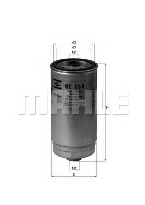 KC161 MAHLE Фильтр топливный Mahle KC161