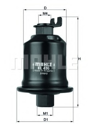 KL436 MAHLE Фильтр топливный Mahle KL436