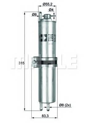 KLH12 MAHLE Фільтр палива