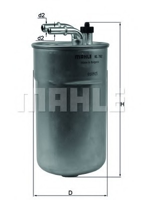 KL792 MAHLE Фильтр топливный Mahle KL792