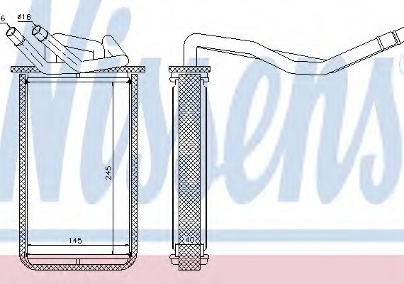 71768 NISSENS (Дания) Радиатор пічки 71768 NISSENS