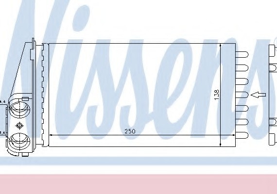 72945 NISSENS (Дания) Радіатори опалення