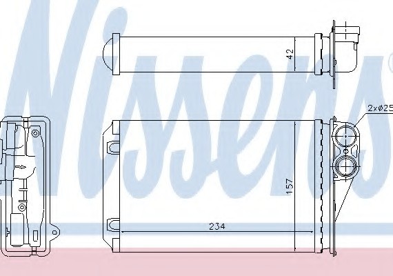 72946 NISSENS (Дания) Радиатор печки 72946 NISSENS