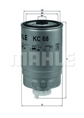 KC68 MAHLE Фільтр палива