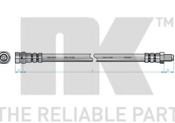 8525120 NK Шланг гальмівний 8525120 NK