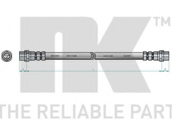 8547101 NK Шланг гальмівний 8547101 NK