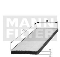 FP 1828 MANN (Германия) Фільтр салону FP 1828 MANN