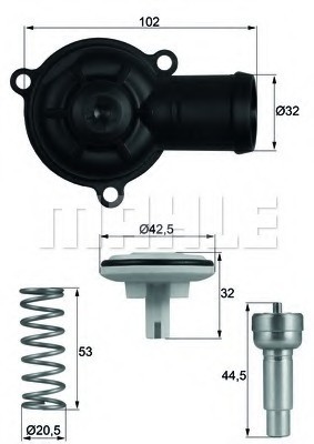 TI 220 87D MAHLE Термостат Mahle TI 220 87D