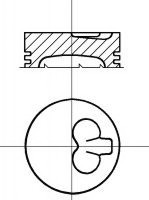87-124008-00 NURAL Поршень 87-124008-00 NURAL
