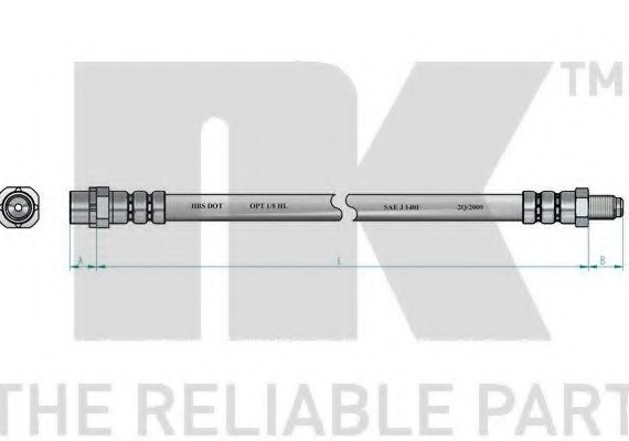 851513 NK Гальмівний шланг