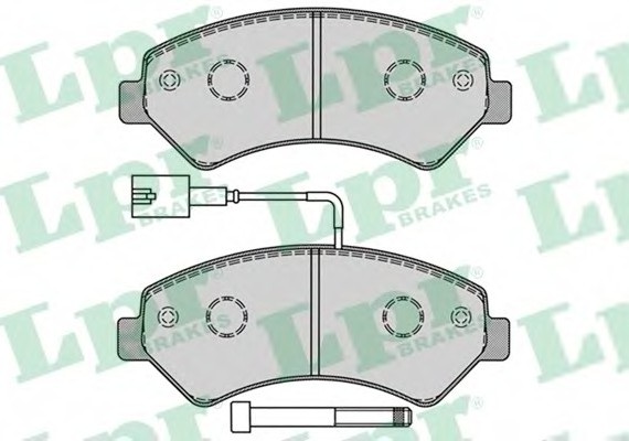 05P1288 LPR Гальмівні колодки 05P1288