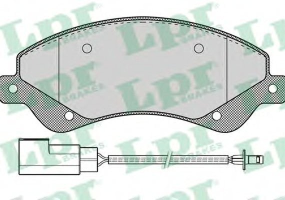 05P1259 LPR Комплект гальмівних колодок з 4 шт. дисків