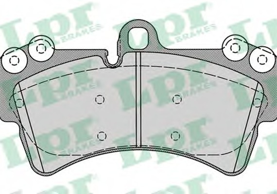 05P1257 LPR Комплект гальмівних колодок з 4 шт. дисків