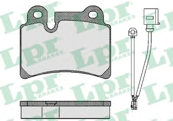 05P1380 LPR Комплект гальмівних колодок з 4 шт. дисків