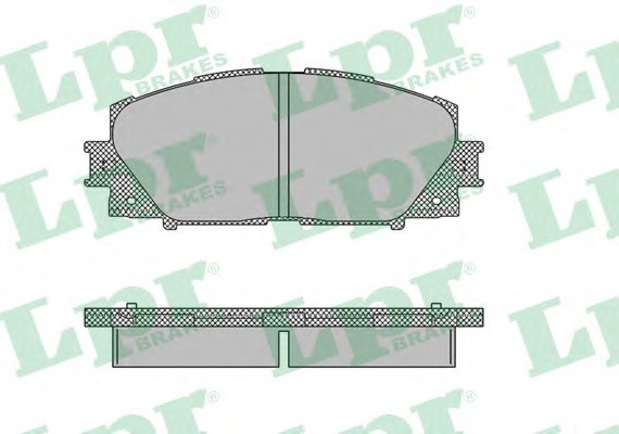 05P1333 LPR Комплект гальмівних колодок з 4 шт. дисків