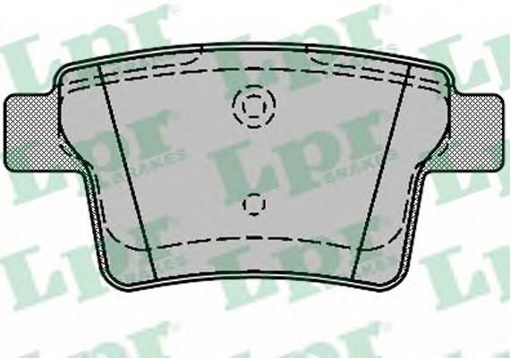 05P1326 LPR Комплект гальмівних колодок з 4 шт. дисків