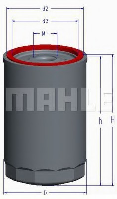 OC1 MAHLE Фильтр масляный Mahle OC1