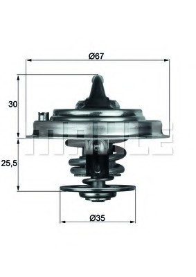 TX 34 87D MAHLE Термостат Mahle TX 34 87D