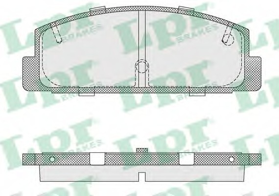 05P876 LPR Тормозные колодки 05P876