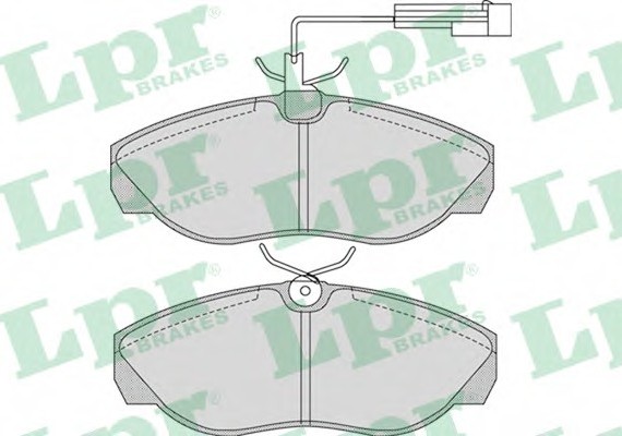 05P965 LPR Комплект гальмівних колодок з 4 шт. дисків