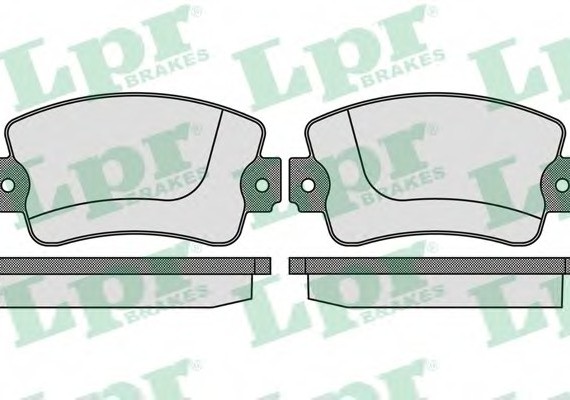 05P731 LPR Комплект гальмівних колодок з 4 шт. дисків