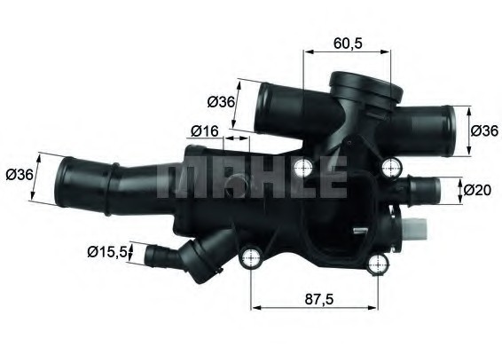 TH 44 83 MAHLE Термостат Mahle TH 44 83